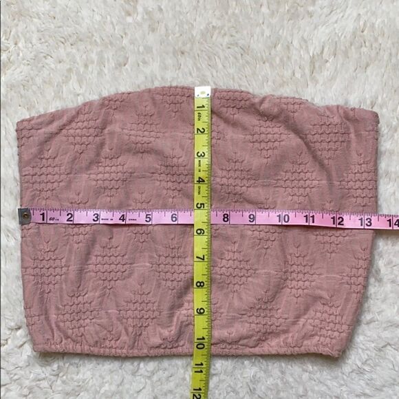 Urban Outfitters pink crop top with flower pattern size L - Picture 4 of 10